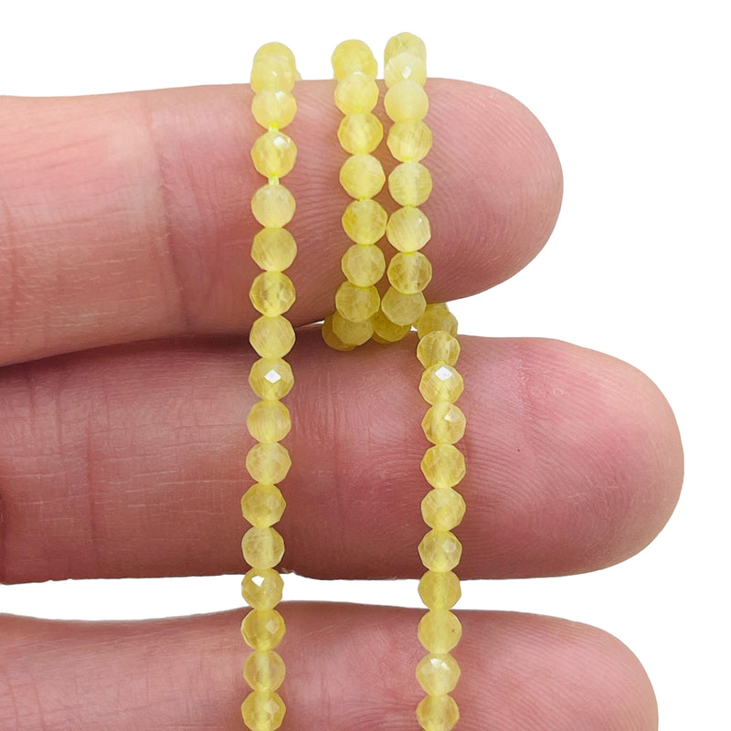 3mm Thunder Polish Round Cut Yellow