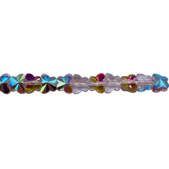 6mm Butterfly Glass Crystal Green Blossom