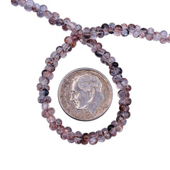 4.5mm Thunder Polish Glass Crystal Peanut Smokey Gray