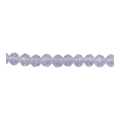 6mm Thunder Polish Glass Crystal Roundel Cut Opal