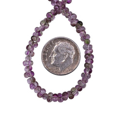 4.5mm Thunder Polish Glass Crystal Peanut Amethyst Garden