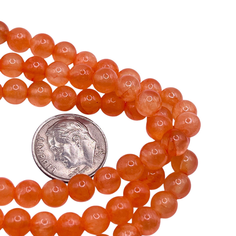 6mm Round Dyed Jade
