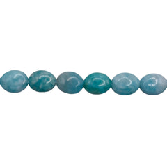 10x8mm Flat Oval Amazonite