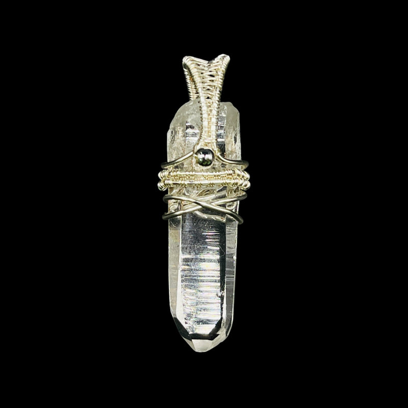 Supreme Quality Lemurian Pendant Master Wrapped Wired Technique Small
