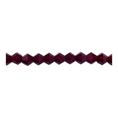 6mm Thunder Polish Glass Crystal Bicone Med. Siam