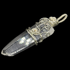 Supreme Quality Lemurian Pendant Master Wrapped Wired Technique Medium