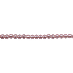 3mm Round Thunder Polish Glass Pearl Pink