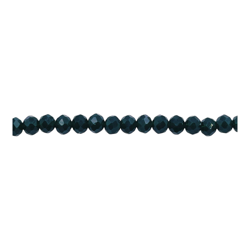 4mm Thunder Polish Glass Crystal Roundel Cut Sacramento
