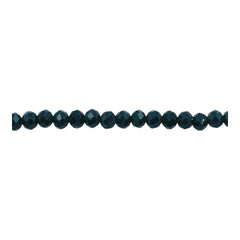 4mm Thunder Polish Glass Crystal Roundel Cut Sacramento