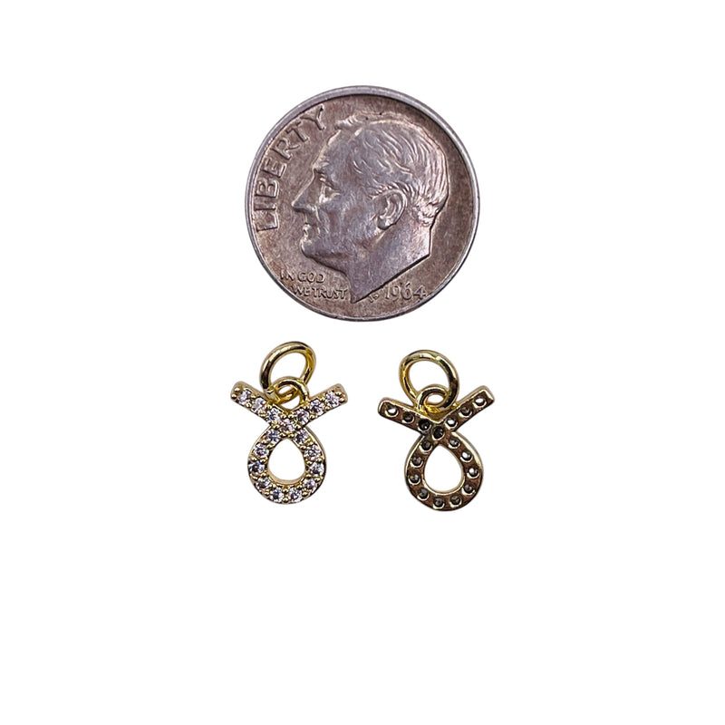 10x9mm Taurus Zodiac Charm