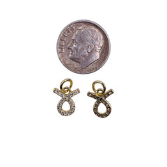 10x9mm Taurus Zodiac Charm