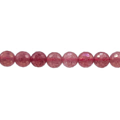 6mm Round Cut Cherry Quartz Shine