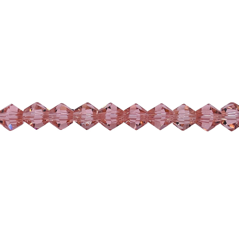 6mm Thunder Polish Glass Crystal Bicone Peach