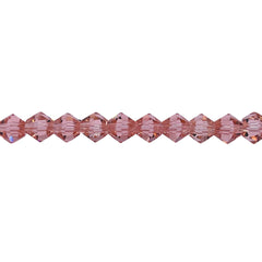 6mm Thunder Polish Glass Crystal Bicone Peach
