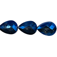 18x13mm Flat Tear Drop Glass Crystal Magic Blue