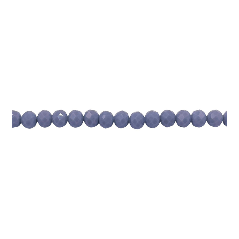 4mm Thunder Polish Glass Crystal Roundel Cut Shadow