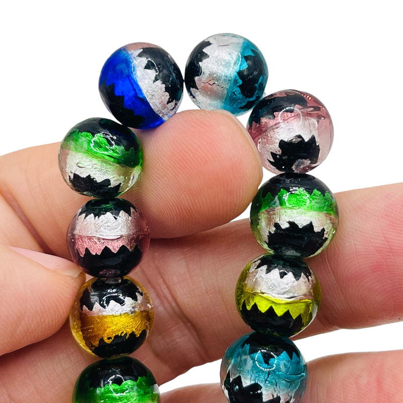 12mm Round Lampwork Glass Combo