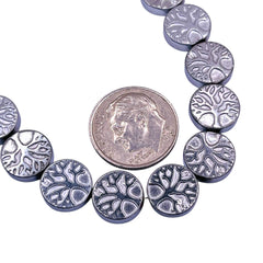 Beadorea Live: BL30 10mm Coin Hematite Rhodium