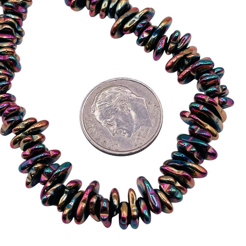 Beadorea Live: BL44 5-7mm Chips Hematite Violet Dream