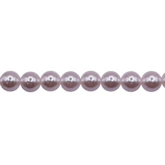 6mm Round Thunder Polish Glass Pearl South Sea White