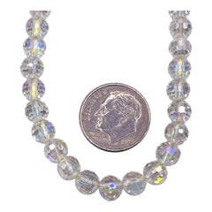 6mm Thunder Polish Round Disco Cut Magic Gold