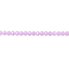 3mm Thunder Polish Glass Crystal Roundel Cut Rose Jade AB