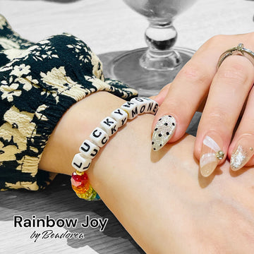 The Rainbow Joy Customized Message Bracelet