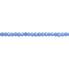 3mm Thunder Polish Glass Crystal Roundel Cut Lt. Sapphire Jade AB