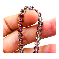 6mm Thunder Polish Round Disco Blue Black Diamond MP