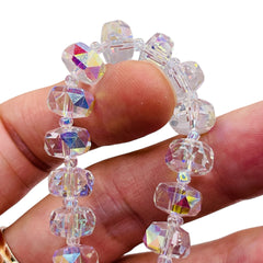 10x6mm Barrel Cut Crystal AB