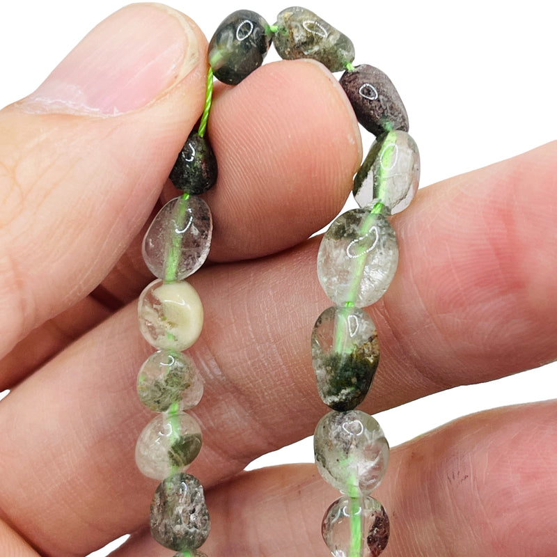 5 to 11mm Nugget Green Phantom Quartz