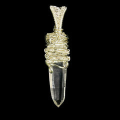 Supreme Quality Lemurian Pendant Master Wrapped Wired Technique Small