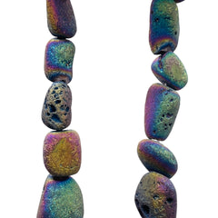 10 to 14mm Druzy Nuggets Magic Rainbow