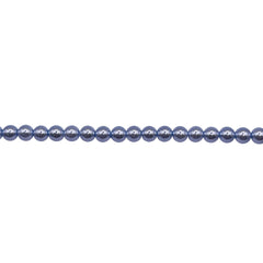 3mm Round Thunder Polish Glass Pearl Blue