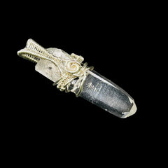 Supreme Quality Lemurian Pendant Master Wrapped Wired Technique Small
