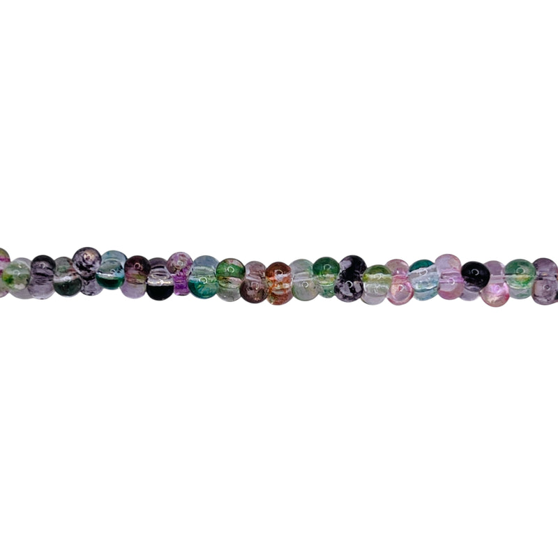 4.5mm Thunder Polish Glass Crystal Peanut Ocean Mist