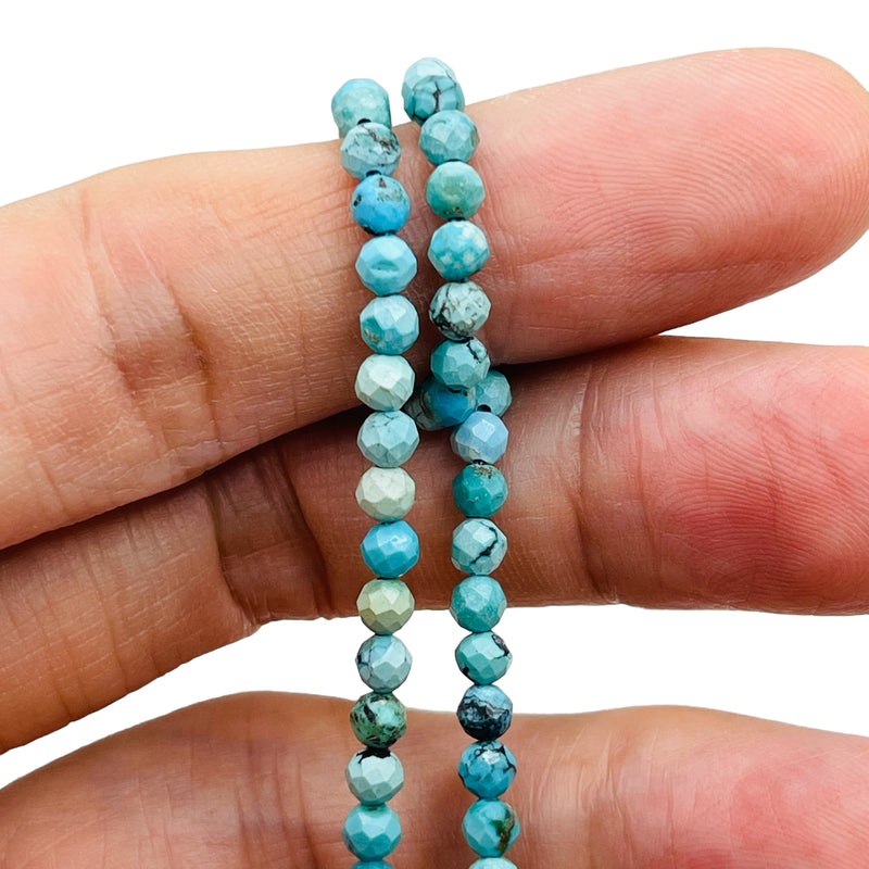 4mm Round Cut Turquoise Natural