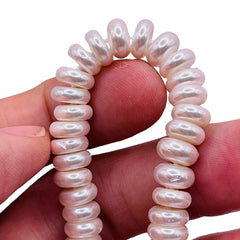 8x4mm Roundel Shell Pearl