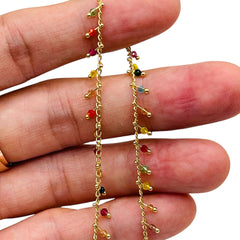 Losolo 2mm Stainless Steel Chian Rainbow
