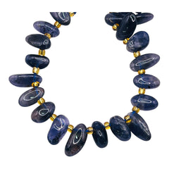 9-13mm Chips Iolite side drilled