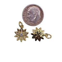 13x12mm Flower Charm