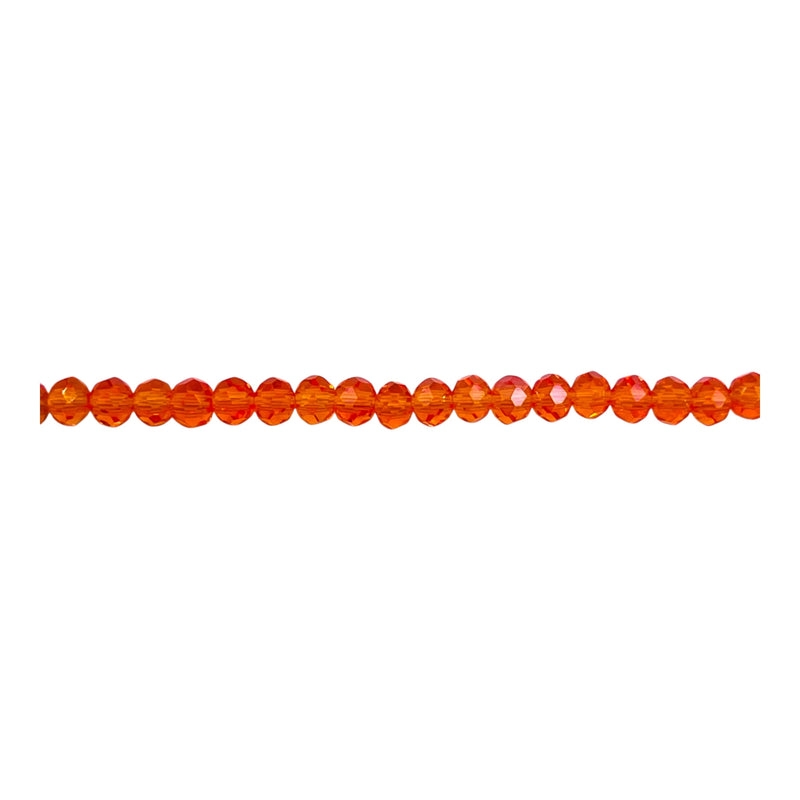 3mm Thunder Polish Glass Crystal Roundel Cut Sun AB