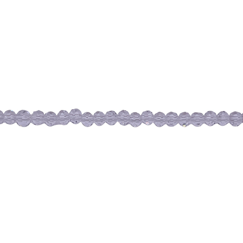 3mm Thunder Polish Glass Crystal Roundel Cut Crystal