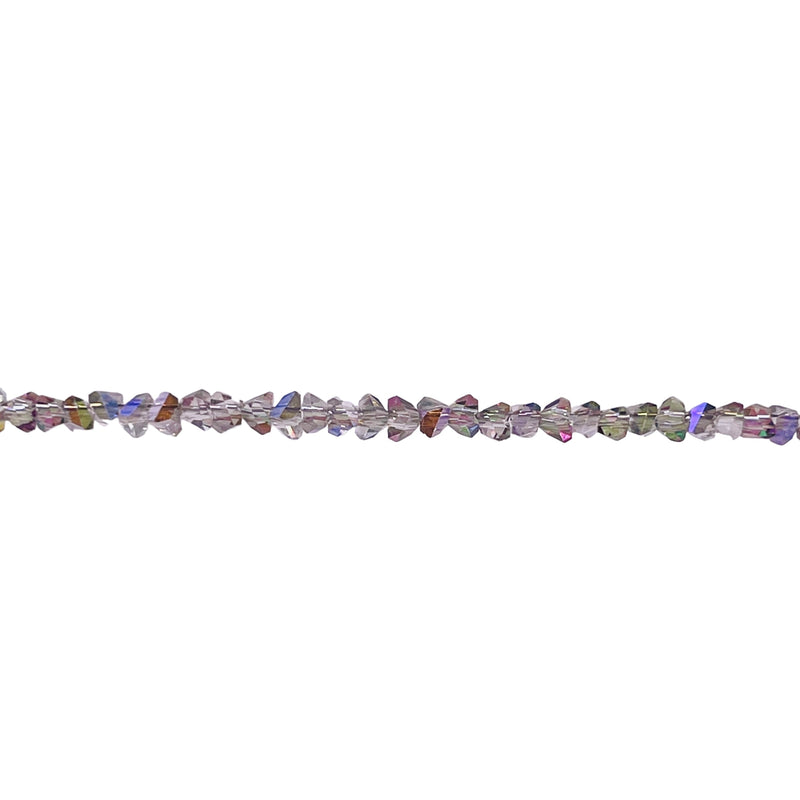 2.5mm Triangle Glass Crystal Magic Purple