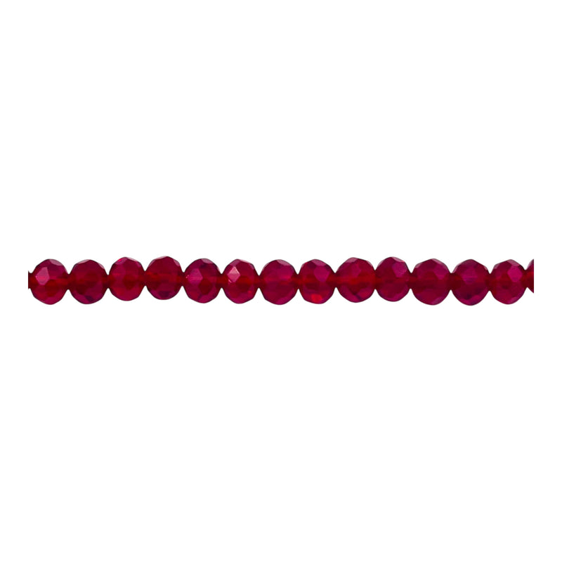 4mm Thunder Polish Glass Crystal Roundel Cut Med Siam