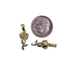 12x7mm Rose Charm