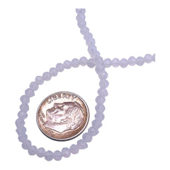 3mm Thunder Polish Glass Crystal Roundel Cut Opal