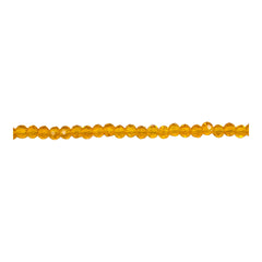 3mm Thunder Polish Glass Crystal Roundel Cut Yellow Gold AB