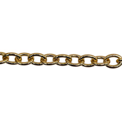 Losolo 8x6mm Stainless Steel Chain 18K Gold Plated