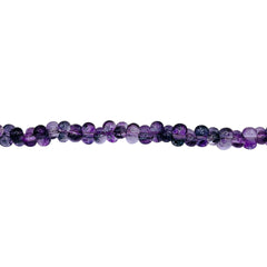 4.5mm Thunder Polish Glass Crystal Peanut Amethyst